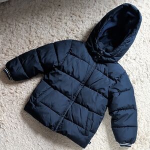 Gap Navy Hooded Puffer Jacket